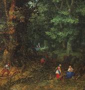 BRUEGHEL, Jan the Elder, Rest on the Flight to Egypt, detail f